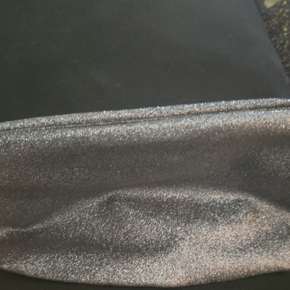 Old Navy Glittery Silver and Black Clutch
